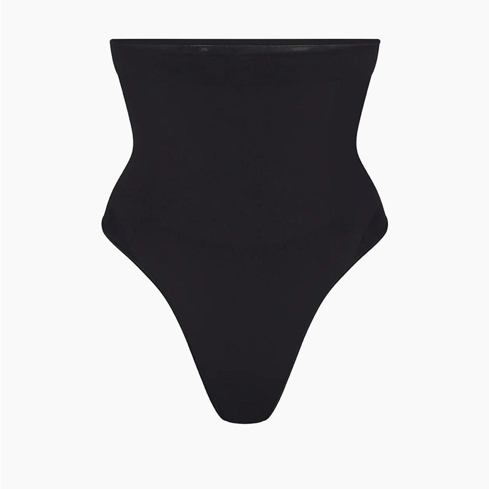 SKIMS Seamless Sculpt High-Waisted Thong 3XL NWOT Onyx Shapewear
